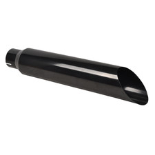 For Black Straight Exhaust Tip 5