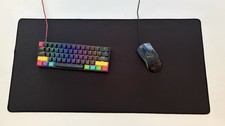 16x31 Black Gaming Sized Mousepad/Desk pad Same Day Shipping picture