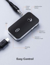 TaoTronics TT-BR05 Bluetooth Receiver/Car Kit, Portable Wireless Audio Adapter picture