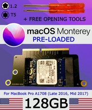 128GB SSD For 2016 2017 Apple MacBook Pro no touch bar A1708 | *Monterey Loaded* picture