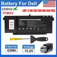 ✅LOT 7FMXV Battery For Dell Latitude 5320 7320 7420 7520 9JM71 TN2GY 4M1JN 63Wh picture