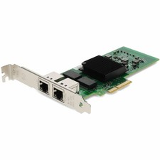 AddOn Intel E1G42ET Comparable 10/100/1000Mbs Dual Open RJ-45 Port 100m PCIe x4 picture