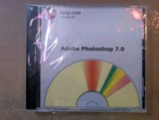 VTG Sealed  Adobe Photoshop 7.0 Disk 2001 C-Net Help Learning CD picture