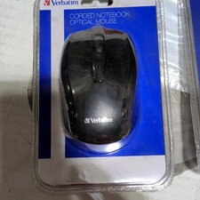 Verbatim 98106 Corded USB Optical Ergonomic Mouse, Scroll Wheel, Black picture