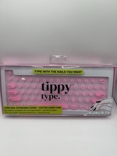 Tippy Type Long Nail Keyboard Cover Cotton Candy Pink Apple Compatible NO CASE picture