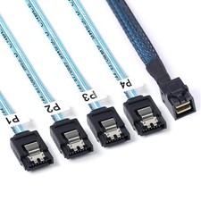 2 PCS 1M SFF8643 to SATA SFF8643 MiniSAS to SATA Forward Breakout Cable picture