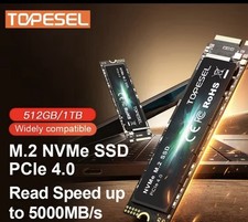 TOPESEL M.2 NVMe PCIe 4.0 Internal SSD 512GB/1TB 5000MB/s Read Speed picture