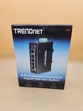 TRENDnet TI-G50 5 port Hardened Industrial Gigabit Switch IP30 DIN Rail Mount  picture