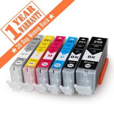 6PK PGI-250XL CLI-251XL Gray Ink Cartridge For Canon Pixma MG5420 MG7120 MG6320 picture