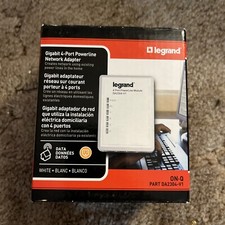 Legrand On-Q DA2304-V1 Gigabit 4-Port Powerline Network Adapter NEW picture