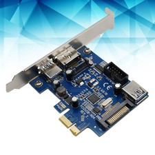 Header Adapter Converter PCI Express PCIE to USB 3.0 + 9Pin USB2.0 + Power eSATA picture