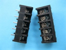 50 pcs Black 5 pin 8.25mm Screw Terminal Block Connector Barrier Type DC39B New picture