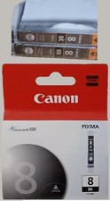 3 x New Genuine Canon 8 CLI-8BK CLI8 BK BLACK Ink Cartridges OEM 0620B002 picture