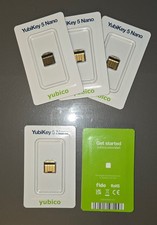 New -  Lot of 3 - Yubico YubiKey 5 Nano Security Key USB-A picture