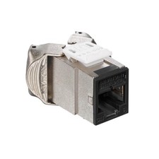 Leviton 61SJK-RE6 Atlas-X1 Cat 6 Shielded Quickport Jack Black picture