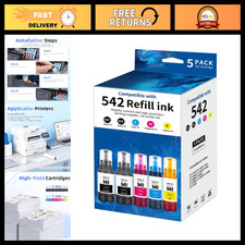 High Capacity Ink Refill Bottles Combo Pack for Epson Ecotank ET-5850/5800/5880 picture