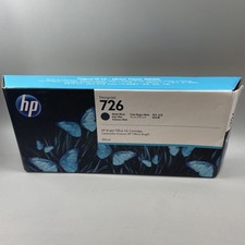 Genuine HP 726 Matte Black CH575A 300ml Ink Cartridge - OPEN BOX SEALED BAG 2023 picture