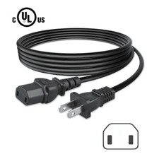 2-Prong AC Power Cord for Polk Audio SurroundBar Model AM1805 Subwoofer Speaker picture