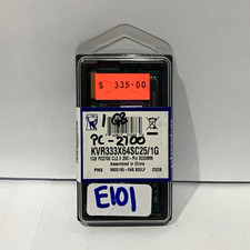 Kingston ValueRAM 1GB PC2700 200-Pin SO-DIMM Non-ECC KVR333X64SC25/1G picture