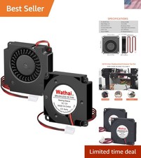 Silent 40mm 12V Blower Fan - 2pcs Compact Cooling Solution for DIY Projects picture