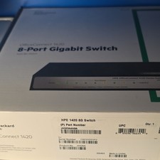 HPE OfficeConnect 1420 8-Port Gigabit Unmanaged Switch 1Gbps RJ-45 JH329A picture