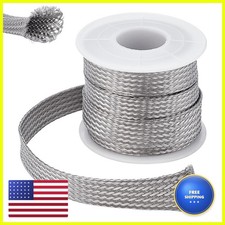 UNICRAFTALE 304 Stainless Steel Expandable Braided Cable Sleeve Knitting picture