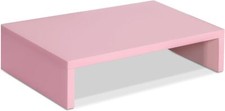 TEAMIX Pink Monitor Stand Riser, Wood Riser with Storage for  picture