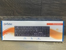 Manhattan 104-key Black Wired Keyboard with Built-in 5 ft. (1.5 m) USB-A Cable picture