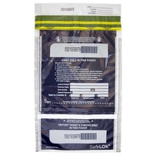 Deposit Bags 10 x 15 Clear Vertical 100 ControlTek SafeLok picture