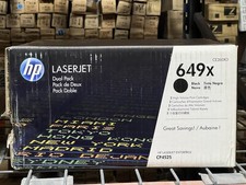 HP 649X | CE260XD 2-Pack | Original High-Yield Black Toner Cartridges-Worn Box picture