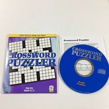 Crossword Puzzler PC Game (1998 CD-ROM) Media Graphics Crossword Puzzles Win 95  picture