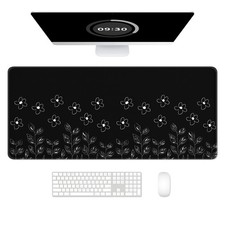 Desk Mat Ultra Large Mouse Pad XXL Gaming Extended Full Size Desktop Black picture