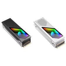 COOLMOON M.2 2280 SSD Heatsink ARGB Built-in Fan Aluminum Radiator 5V 3-Pin picture