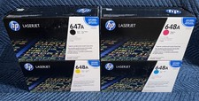 New Set of 4 HP 647A 648A Toners CE260A CE261A CE262A CE263A CYMK CP4025 CP4525 picture