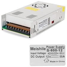 12V 50A 600W DC Switching Power Supply Adapter 0-40/25amps 110V/220 12Volt picture