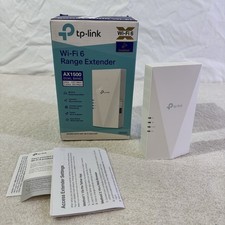 TP-Link AX1500 WiFi 6 Range Extender RE500X White Wall Plug 1500 Ft Dual Band picture