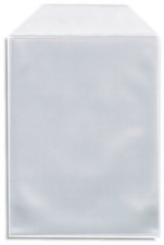 200 Clear CPP Plastic DVD Sleeves with Flap for 14mm DVD Box Arwork & Disc picture