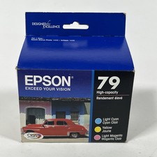 Epson 79 High-Capacity Ink Cartridges Light Cyan, Yellow, Light Magenta Exp 2021 picture