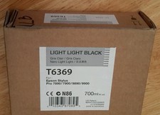 12-2022 NEW EPSON T6369 Light Light Black Ink 700ml Stylus 7890/7900/9890/9900 picture