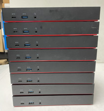 Lot of 8 Lenovo ThinkPad Hybrid USB-C With USB-A Dock Station DUD9011D1 NO PS picture