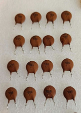 2x Lot Rare Vintage 1975 Genuine Original Clean Pulls .1uF Bel Apple 1 Capacitor picture