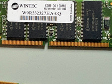 VINTAGE Wintec 128MB PC100 SDR SDRAM 168-Pin Desktop DIMM Memory RAM picture