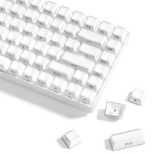 Womier Keycaps - Crystal Jelly Keycaps 60 65 75 100 Percent, Side Printed Key... picture