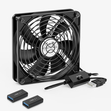 120Mm USB PC Fan 5V with 3 Speed Contorl, Portable USB Computer Fan picture