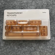 NuPhy Gem80 Transparent Keycaps Yellow mSA Profile 8 Piece Set New picture