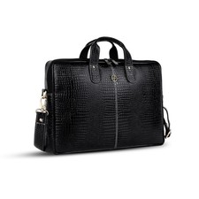 Genuine Leather Office Bag for Men - 15.6 Inch Laptop Bag, Professional Leath... picture