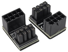2Pack 180 Degree ATX 8 Pin Graphics Card Power Supply Adapter U Type 180 Degree picture