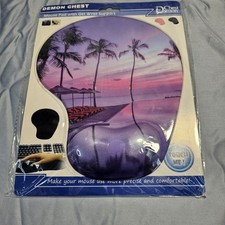 Mouse Pad with Gel Wrist Rest Support Non Slip Backing  picture