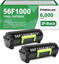 56F1000 High-Yield Black Toner Cartridge for Lexmark (MS & MX) Series Printers picture