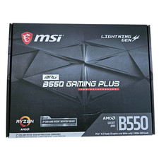 MSI MPG B550 Motherboard Gaming Plus AM4 AMD B550 PCIe 4.0 ATX Open Box picture